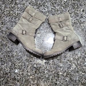 Marc fisher leather combat boots